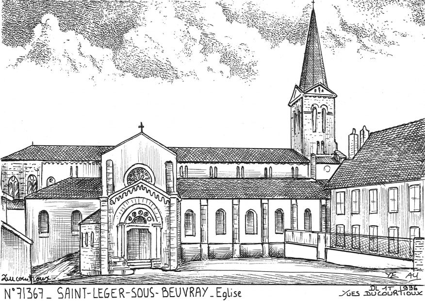 N 71367 - ST LEGER SOUS BEUVRAY - église